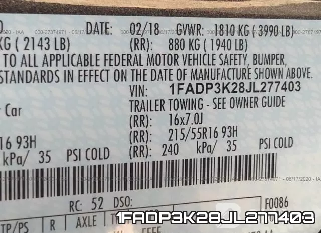 1FADP3K28JL277403 фото 10
