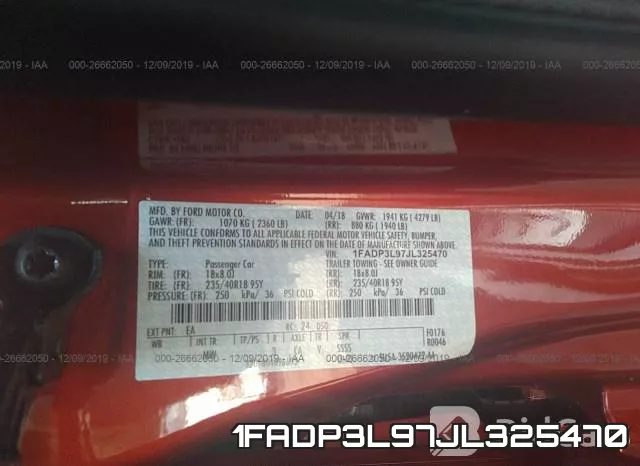 1FADP3L97JL325470 фото 10