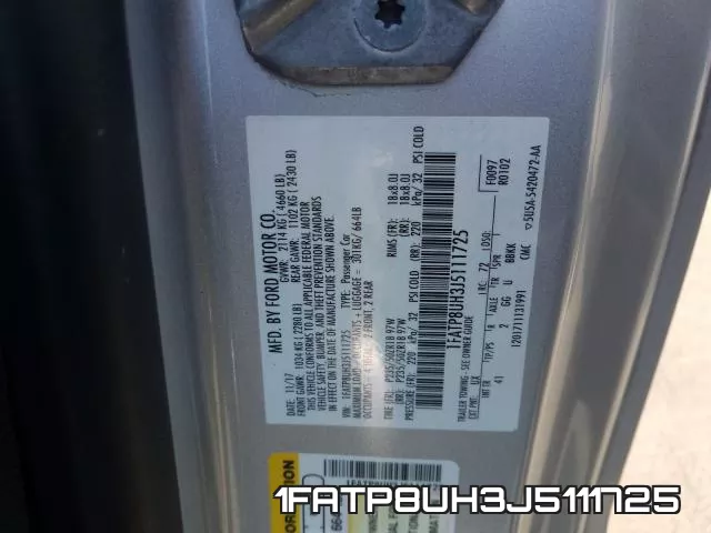 1FATP8UH3J5111725 фото 2