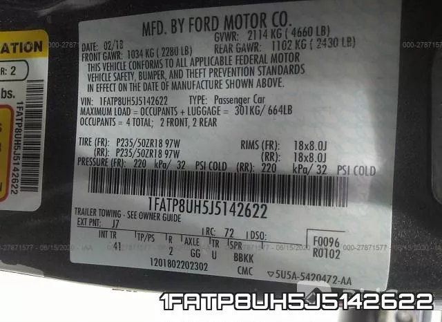 1FATP8UH5J5142622 фото 10