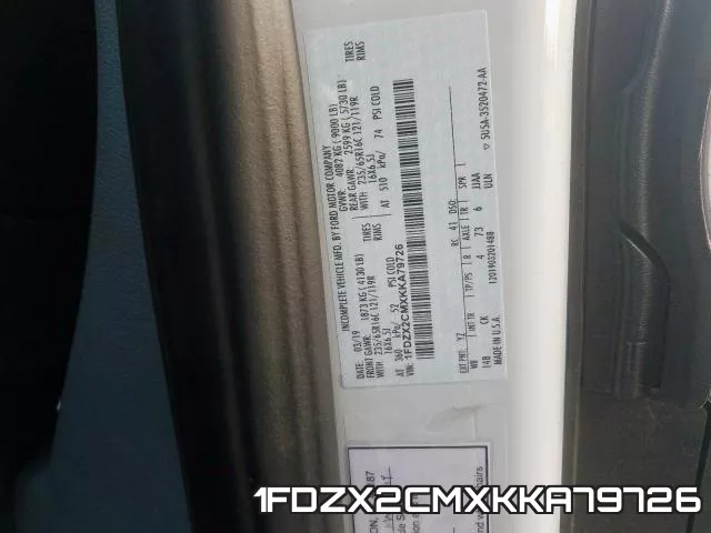 1FDZX2CMXKKA79726 фото 2