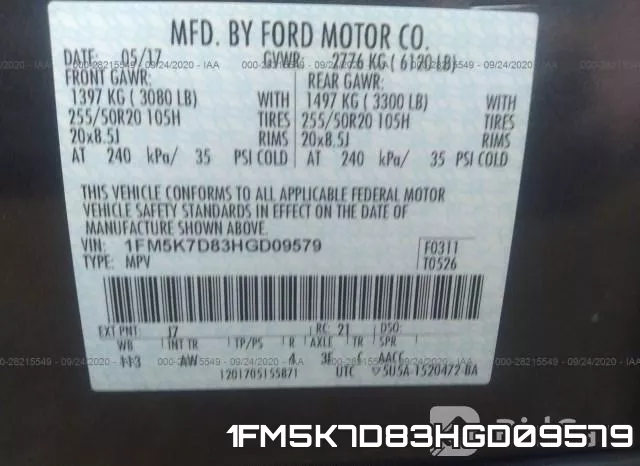 1FM5K7D83HGD09579 фото 10