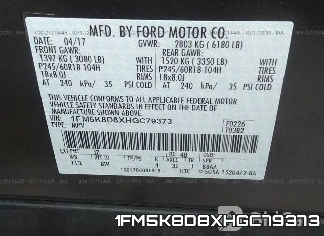 1FM5K8D8XHGC79373 фото 10