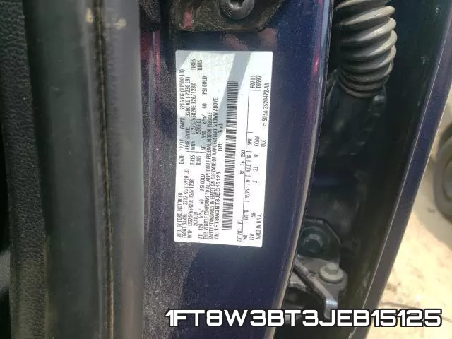 1FT8W3BT3JEB15125 фото 2