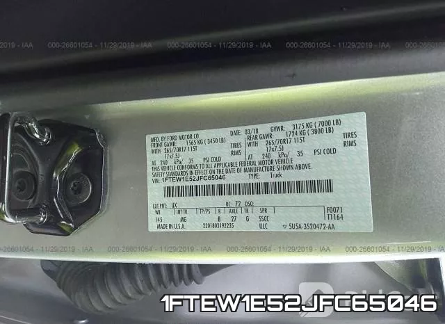 1FTEW1E52JFC65046 фото 10