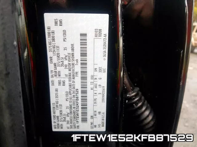 1FTEW1E52KFB87529 фото 2