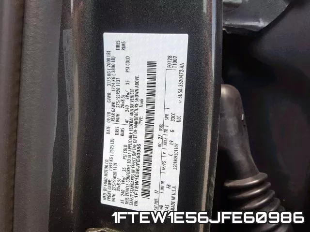 1FTEW1E56JFE60986 фото 2