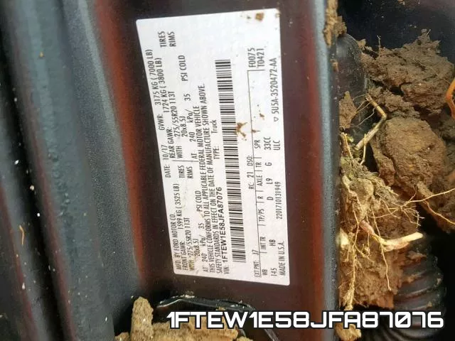 1FTEW1E58JFA87076 фото 2