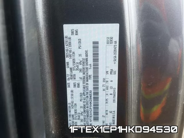 1FTEX1CP1HKD94530 фото 2