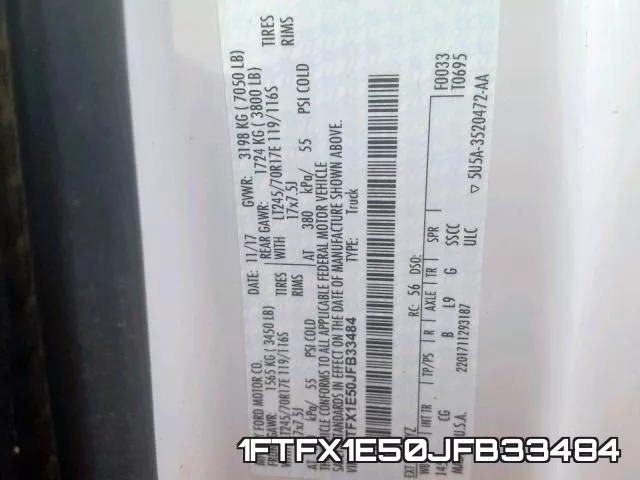 1FTFX1E50JFB33484 фото 2