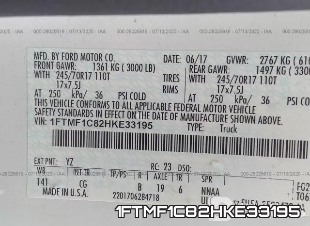 1FTMF1C82HKE33195 фото 10