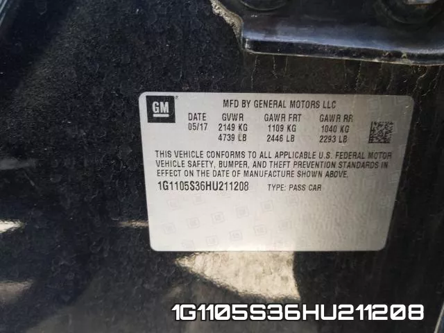 1G1105S36HU211208 фото 2