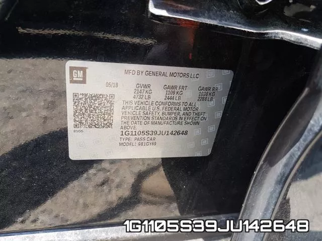 1G1105S39JU142648 фото 2