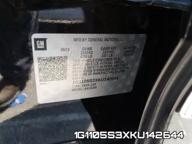 1G1105S3XKU142644 фото 2