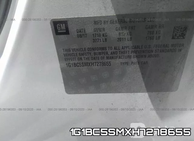 1G1BC5SMXH7278655 фото 10