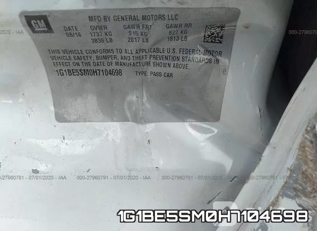 1G1BE5SM0H7104698 фото 10