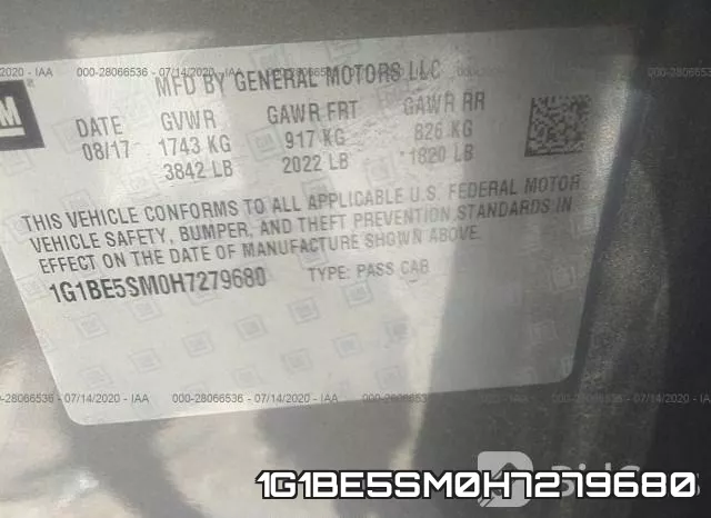 1G1BE5SM0H7279680 фото 10