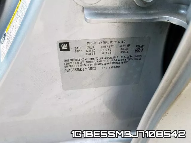 1G1BE5SM3J7108542 фото 2