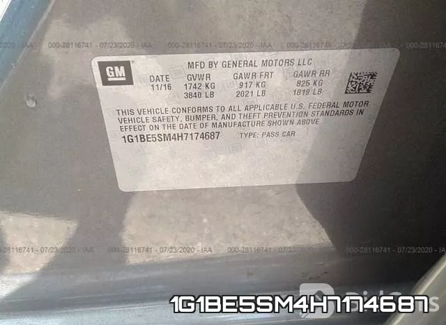 1G1BE5SM4H7174687 фото 10