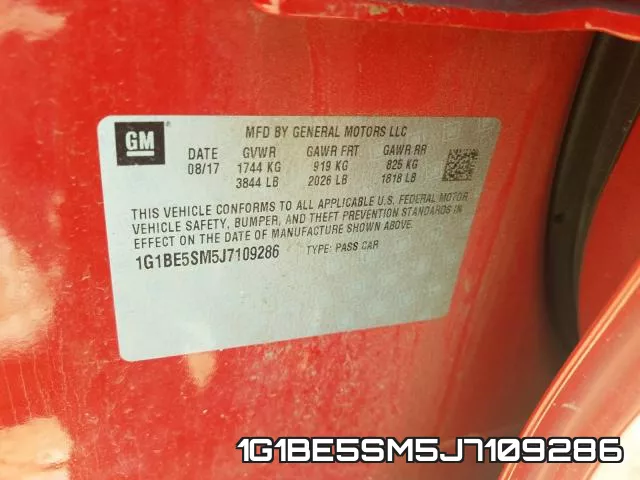 1G1BE5SM5J7109286 фото 2