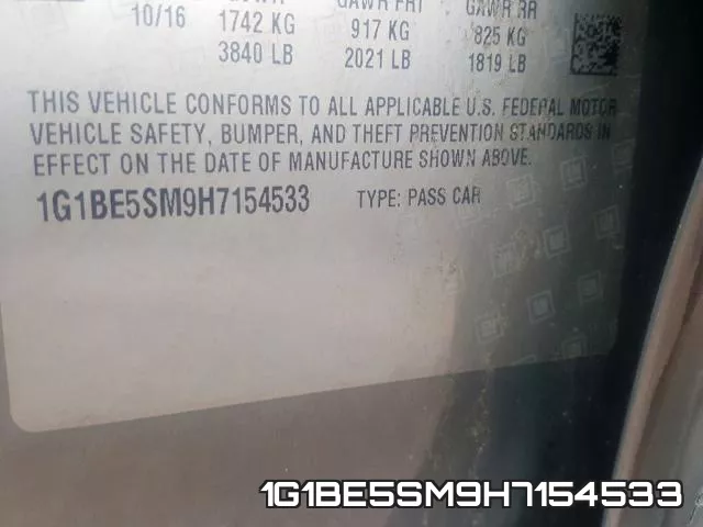 1G1BE5SM9H7154533 фото 2