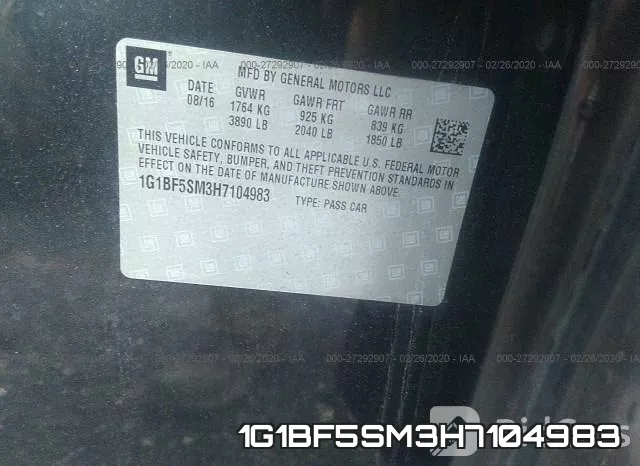 1G1BF5SM3H7104983 фото 10