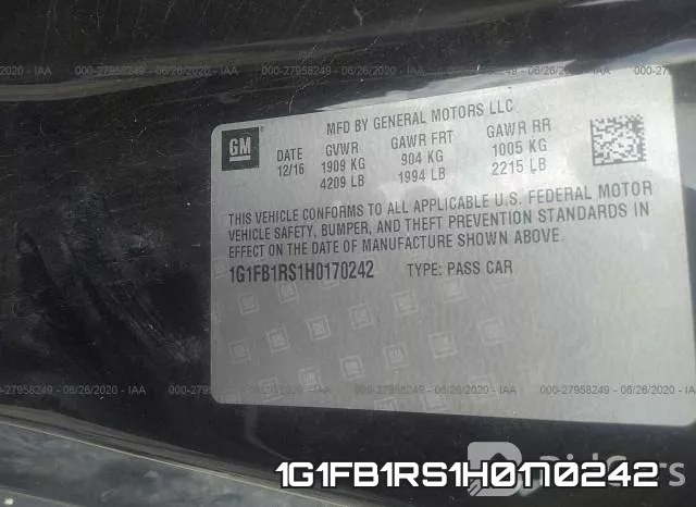 1G1FB1RS1H0170242 фото 10