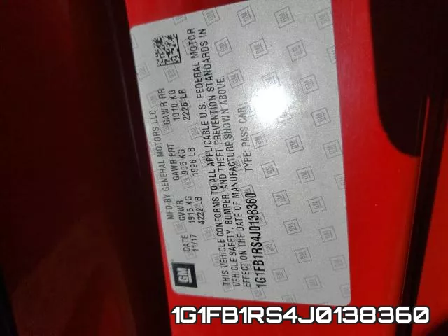 1G1FB1RS4J0138360 фото 2