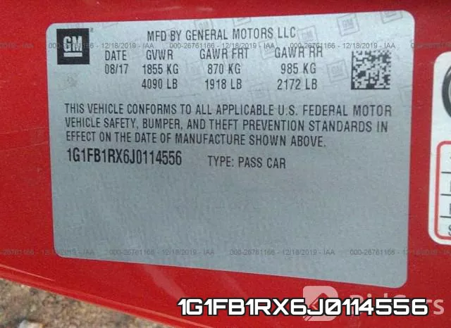 1G1FB1RX6J0114556 фото 10