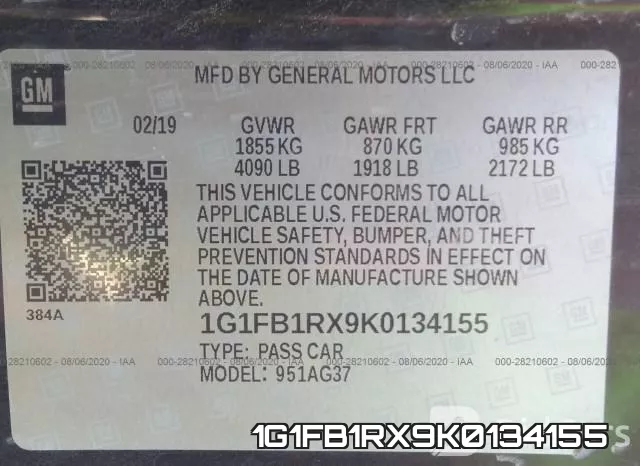 1G1FB1RX9K0134155 фото 10