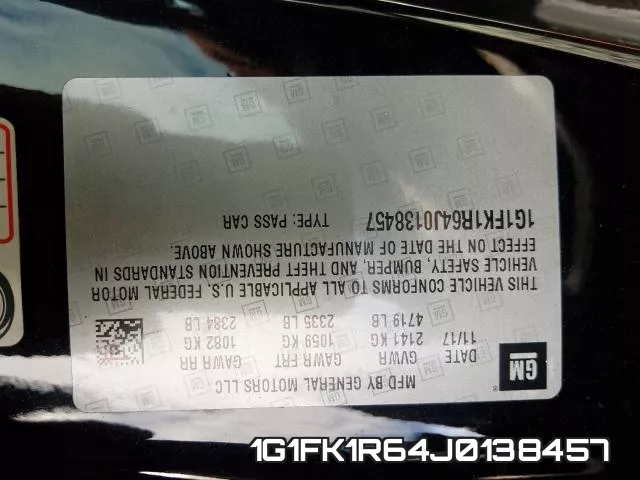 1G1FK1R64J0138457 фото 2