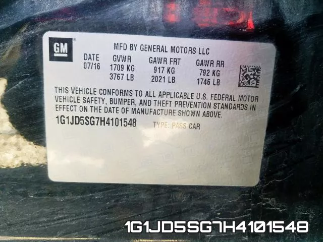 1G1JD5SG7H4101548 фото 2