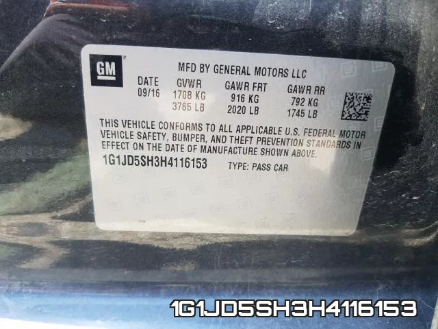 1G1JD5SH3H4116153 фото 2