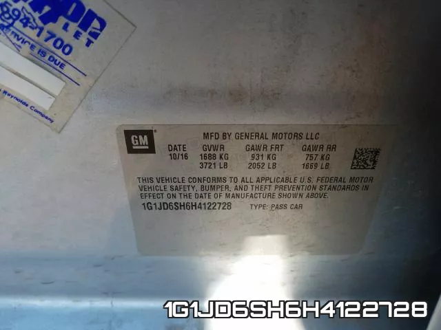 1G1JD6SH6H4122728 фото 2