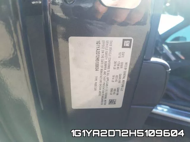 1G1YA2D72H5109604 фото 2