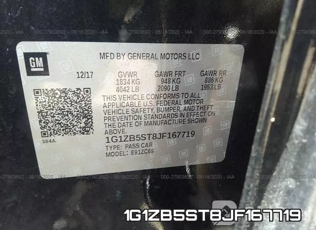 1G1ZB5ST8JF167719 фото 10