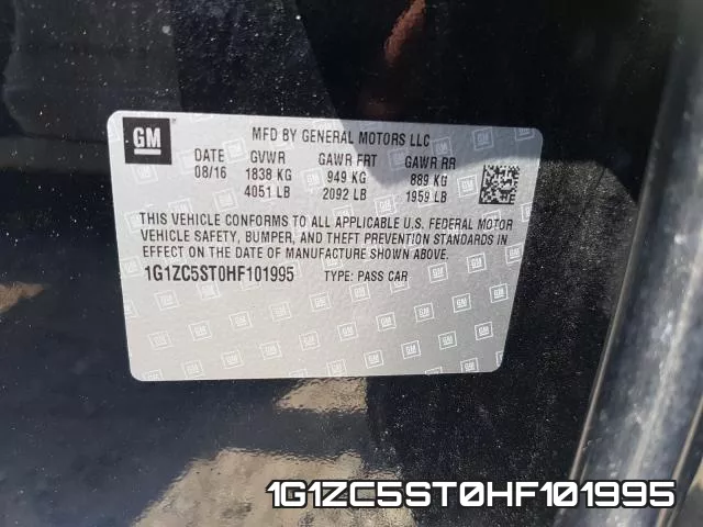 1G1ZC5ST0HF101995 фото 2