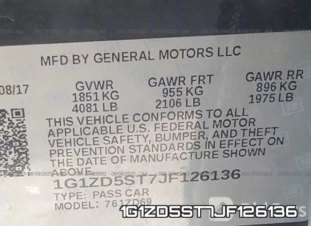 1G1ZD5ST7JF126136 фото 10