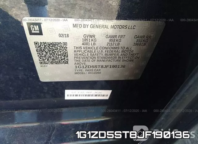 1G1ZD5ST8JF190136 фото 10