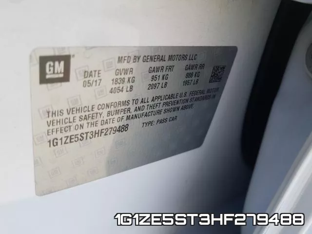 1G1ZE5ST3HF279488 фото 2