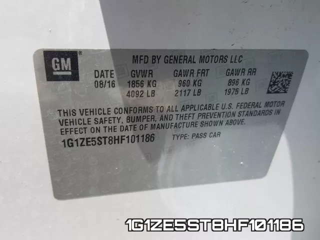 1G1ZE5ST8HF101186 фото 2