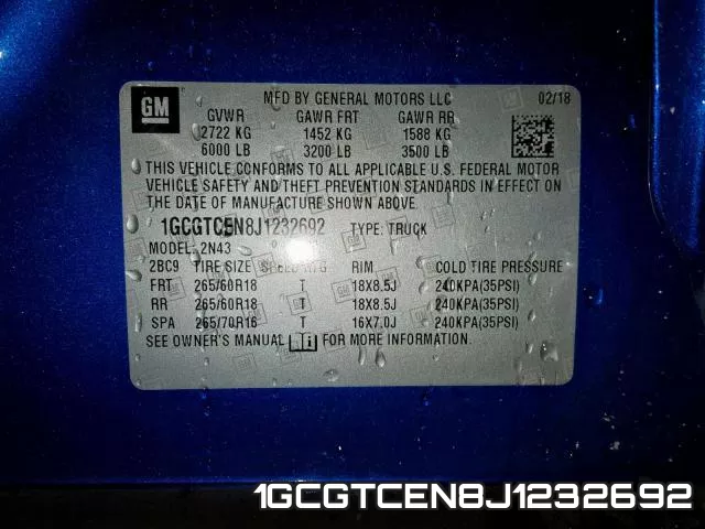 1GCGTCEN8J1232692 фото 2