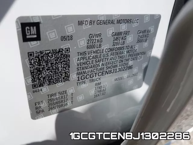 1GCGTCEN8J1302286 фото 2