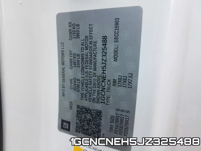 1GCNCNEH5JZ325488 фото 10