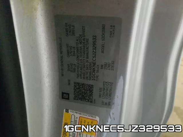1GCNKNEC5JZ329533 фото 2