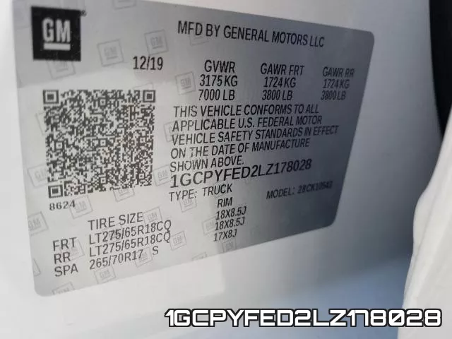 1GCPYFED2LZ178028 фото 2
