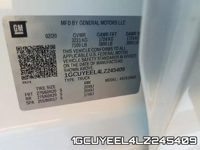1GCUYEEL4LZ245409 фото 2