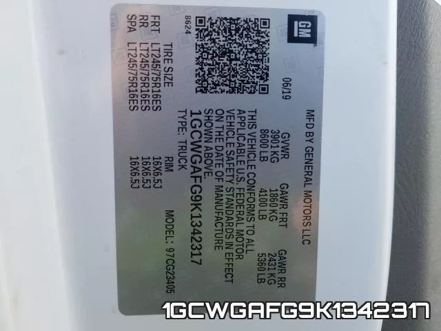 1GCWGAFG9K1342317 фото 2
