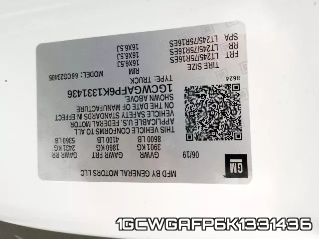 1GCWGAFP6K1331436 фото 2