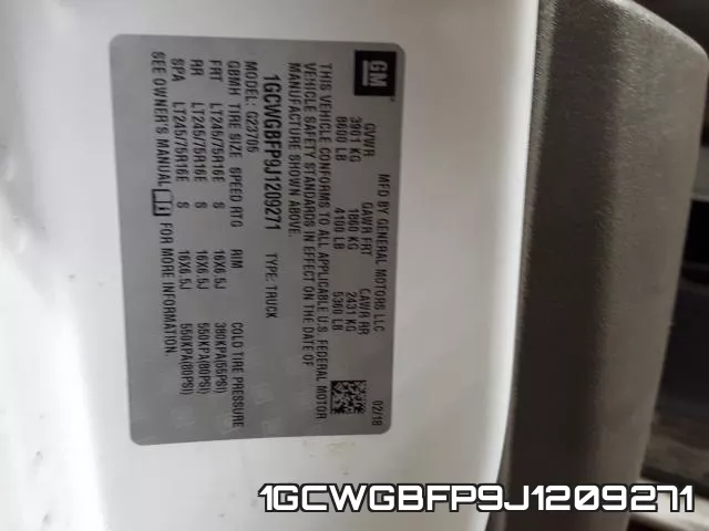 1GCWGBFP9J1209271 фото 2